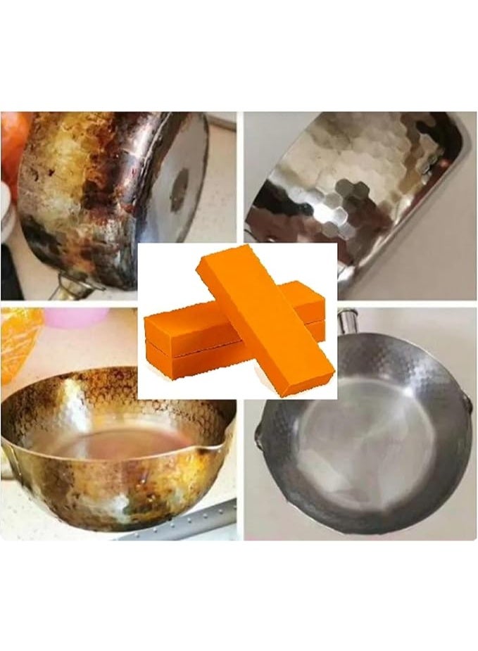 الواحة-TH مسح إزالة الصدأ, الفولاذ المقاوم للصدأ إزالة التلوث الأثرية مسح, المطاط الآمن مسح الصدأ, متعددة الأغراض الجيرية مسح تنظيف الصدأ لزجاج الحمام, أواني المطبخ (2 جهاز كمبيوتر شخصي) - Image 5